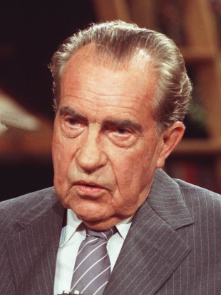  Former U.S. President Richard Nixon who got a pardon for his corrupt dealings