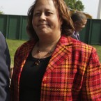 Republican Laura Richardson is seen outside the White House in Washington. Richardson maintains the House Ethics Committee has singled her out for scrutiny because she's African-American. (AP Photo/Carolyn Kaster)