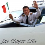 American film star and pilot John Travolta waves from his airplane at Ciampino Airport in Rome.Travolta who is a frequent flyer also has his own airport at his Florida home. (PIER PAOLO CITO/AP/Press Association Images)