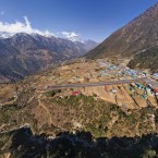One of the world's most dangerous airports and the starting point for many visitors to the Himalayas. (Image via AirPano.com)