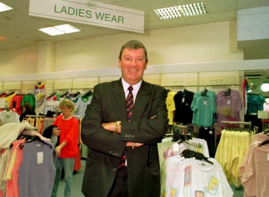 Ben Dunne back in the days of his 'Buy Right' stores. Now he's more concerned about what's going on in the men's department of his gyms...