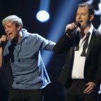 Jim Devine with Kian Egan