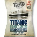 Nothing marks a maritime disaster quite like a bag of Taytos. On sale at whitestarmomentos.co.uk at £20 a box.