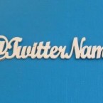 Insert you Twitter name here - No longer is the 'Carrie' necklace all the rage- now it's the Twitter necklace. (Via etsy.com)