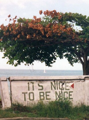 Being nice to gay people? Surely not...