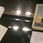 The original manuscript of about 40 pages written by Helen Churchill Candee, a journalist who survived the April 14, 1912 Titanic shipwreck. She recounted the last hours she spent on the ship in the manuscript. (AP Photo/Christophe Ena)