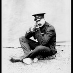 Unidentified RIC officer with rifle.