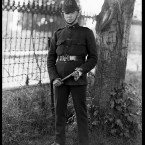 The date, location and subject of this photograph are unknown, according to the Garda Museum.