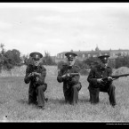 Gardaí on duty at the St John's Road Technical Bureau in Dublin, 1939.