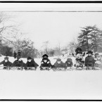 Children on sleds in the park, 1915. (Library of Congress, Prints & Photographs Division)