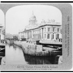 The Custom House on the quays in Dublin city centre, 1908. (Library of Congress, Prints & Photographs Division)