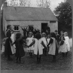 Children playing at a country school in County Monaghan, circa 1903. (Library of Congress, Prints & Photographs Division)