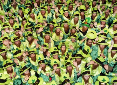 World Record for people dressed as Leprechauns, set in Dublin in November