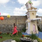 Magda Tatar from Brazil in a garden sponsored by Glenisk Lorax. (Photo: Niall Carson/PA Wire)