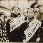 Demonstrators protest against the use of child labour during a labour parade in the city on 1 May, 1909. (Library of Congress, Prints & Photographs Division)