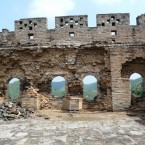 In some places, locals have taken stones to build their own homes.