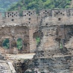 But since they were unrestored, even the watchtowers could be perilous. At one point, a wall had crumbled and given way to a steep drop.