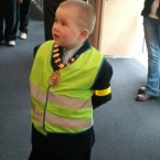 Dylan sporting his chain -  suits you sir!