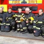 Dylan with his fellow Kildare firefighters