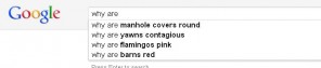 The manhole covers question rears its head again. 