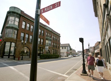 The main street of Middleborough in Massachusetts 
