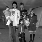 Paul McCartney with wife Linda and children Stella (being carried), Mary (centre) and Heather at Heathrow Airport, London before leaving for a holiday in Jamaica in December 1973. (PA/PA Archive/Press Association Images)