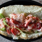 The McLobster is pretty much lobster meat shoved in a hot dog bun with 
