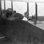 1920: Test pilot Thomas Carroll and engineer John W Gus Crowley Jr on board for research at Langley. (NASA Archives)