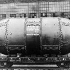 1922: In February 1922, the Variable Density Tunnel arrived for installation at Langley from the Newport News Shipbuilding and Dry Dock company. (NASA Archives)