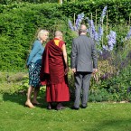 Perusing the herbaceous borders at Clarence House. (Photo by Gareth Cattermole - WPA Pool/Getty Images)