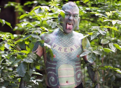 Lizardman Erik Sprague is one of the sixteen finalists at this year's championships. 