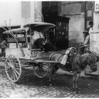 A fruit vendor with his cart, circa 1904. (Library of Congress, Prints & Photographs Division)
