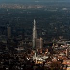 A file aerial view of The Shard before completion. (Anthony Devlin/PA Wire)