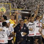 Pure joy captured on the faces of Brazil's Corinthians' team members as they beat Argentina's Boca Juniors in Sao Paulo to win the Copa Libertadores. (AP Photo/Victor R. Caivano)