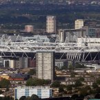 A view of the Olympics stadium from The Shared. (Lewis Whyld/PA Wire)