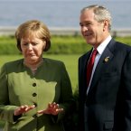 The G8 Summit arrivals at Heiligendamm, Germany, in 2007 got off to this odd start. (AP Photo/Virginia Mayo/PA)