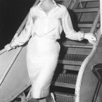 Leaving New York by air for Hollywood on 7 July 1958, to start work on the film Some Like It Hot. (AP Photo, File)