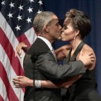 At a DNC fundraiser at Gotham Hall in New York, September 2011. (AP Photo/Pablo Martinez Monsivais)