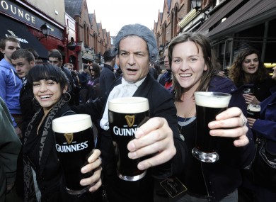 Pictured are Luciana Betteto from Argentina and Jan Hennesy(right) from Kildare at Arthur's Day 2011