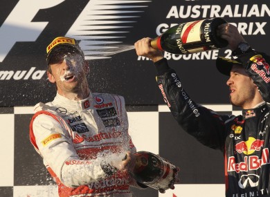 Whoa! Lads! Haven't you heard? There's a champers shortage.
