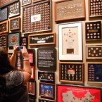 Coca-Cola pins. Lots of Coca-Cola pins.