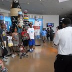 You can even have your picture taken in front of some large Coca-Cola bottles.