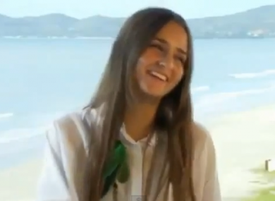 A screengrab from the documentary that an Australian film--maker says he is making of the 20 year old student. 
