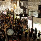 Grafton Street Christmas lights. Sparkly. Photo Mark Stedman/Photocall Ireland