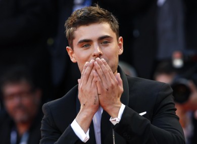 Actor Zac Efron and his profound YOLO tattoo