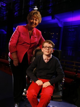 Nora Owen and winner Jack Meenan 