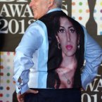 Mitch Winehouse wore a shirt with Amy's face on the back. Doug Peters/EMPICS Entertainment