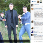 Larking about with firearms.