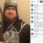 Dressing up as some sort of warrior.