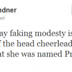 Someone clearly didn't win Homecoming Queen back in the day.